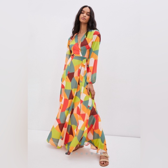 Anthropologie Dresses & Skirts - Anthropologie Hutch Lysette Wrap Maxi Dress Size XL